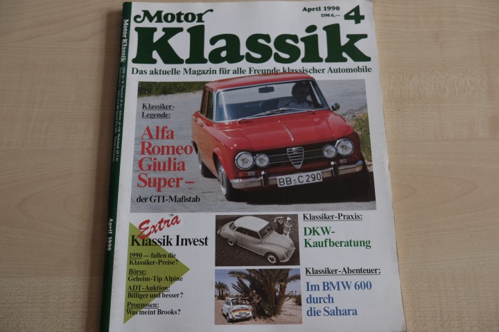 Deckblatt Motor Klassik (04/1990)